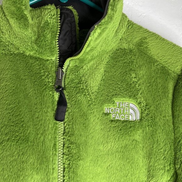 The North Face Jacket Womens Small Kelly Green Osito Full Zip Fleece Pocket Warm - Picture 2 of 13